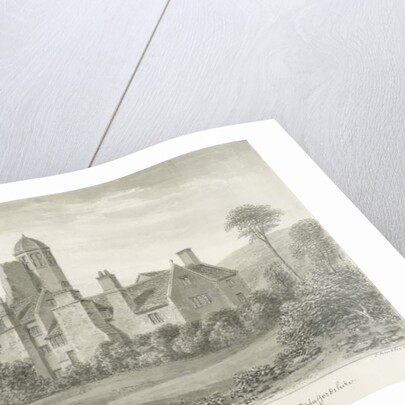 Bidduph Hall: sepia drawing, 1844 by John Buckler