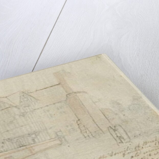 Kingswinford - Bradley Hall: tinted pencil drawing, 1797 by School English