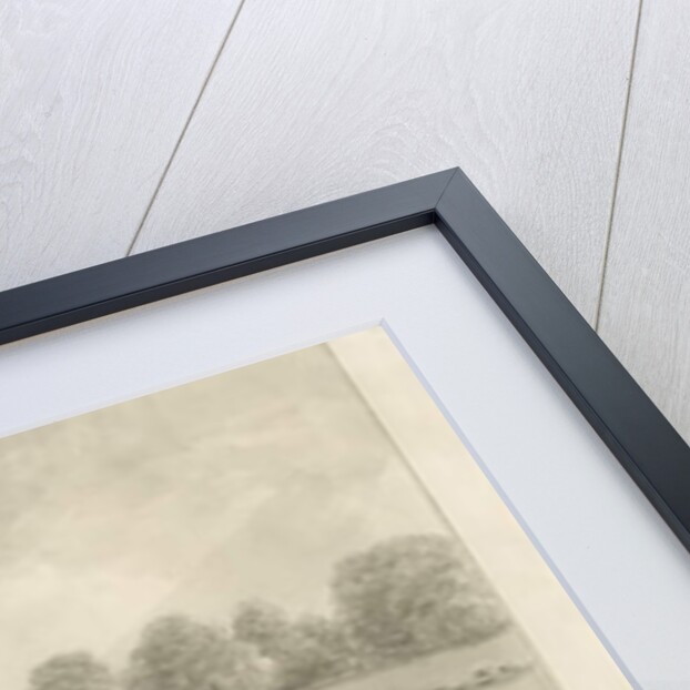 Bishton Hall: sepia drawing, 1841 by John Buckler