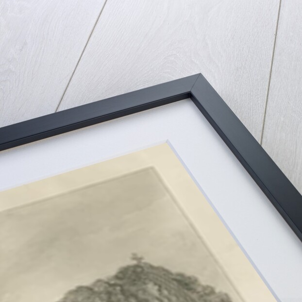 Blithfield Church: sepia drawing, 1824 by John Buckler