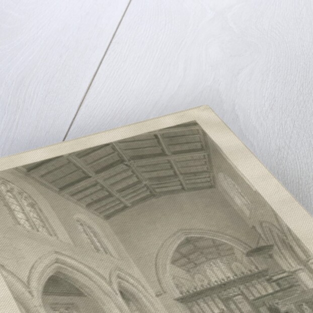 Interior of Blithfield Church by John Chessell Buckler