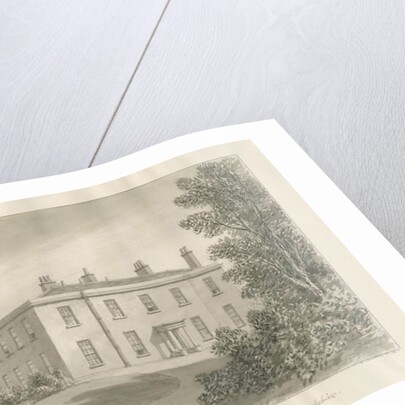 Blithfield - Rectory: sepia drawing, 1824 by John Buckler