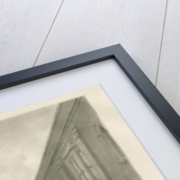 Blithfield Hall - Courtyard: sepia drawing, 1823 by John Buckler