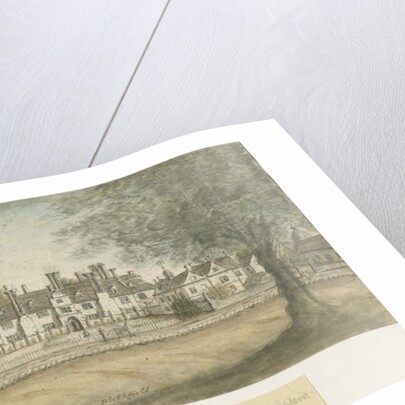 Blithfield Hall: water colour painting, nd [18th cent] by Stebbing Shaw