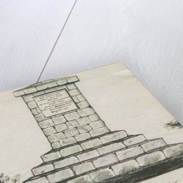 Blithfield - Memorial on site of Ancient Bagots Hall by School English