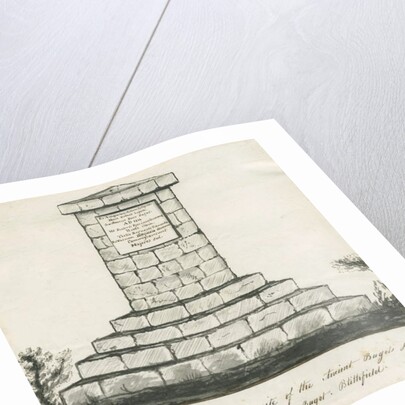 Blithfield - Memorial on site of Ancient Bagots Hall by School English