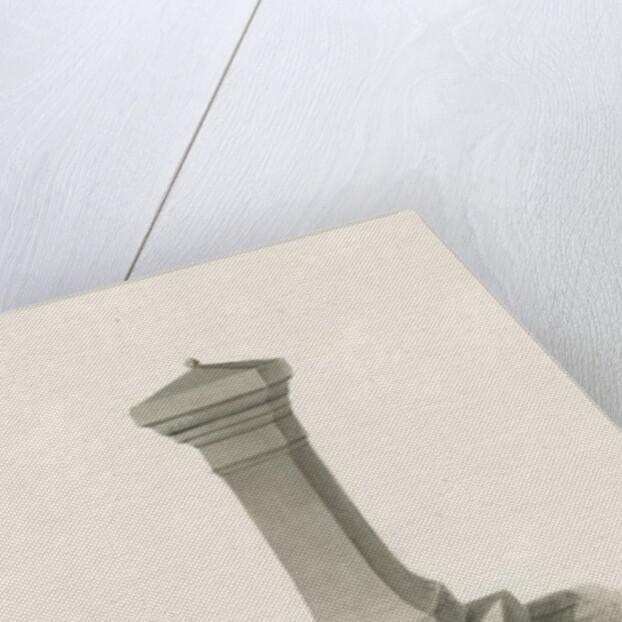 Font in Bobbington Church: sepia drawing, 1846 by John Buckler