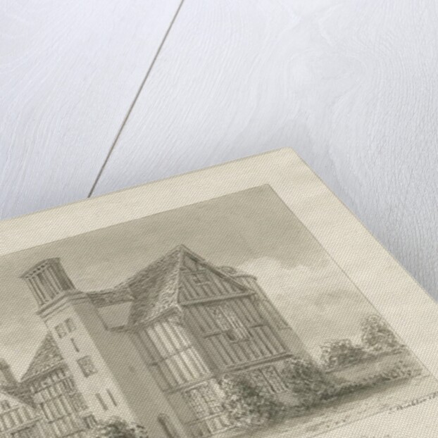 Boscobel House: sepia wash, 1820 by John Buckler