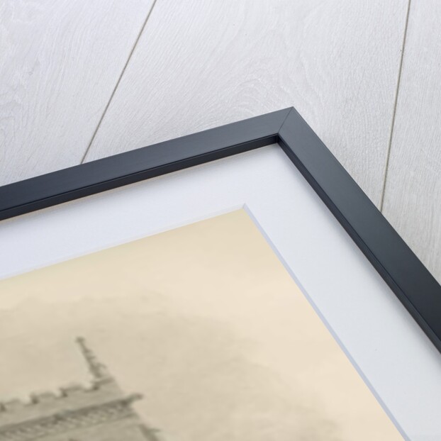 Bradley Church: sepia drawing, 1842 by John Buckler