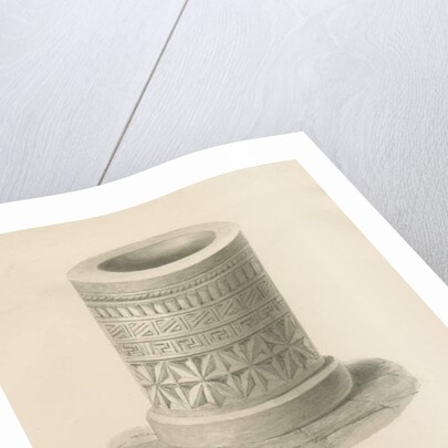 Font in Bradley Church by John Buckler