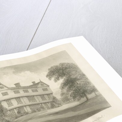 Broughton Hall: sepia drawing, 1848 by John Buckler