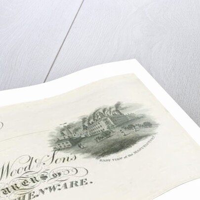 Burslem - Bill heading of Enoch Wood & Sons: engraving, nd [?19th cent] by School English