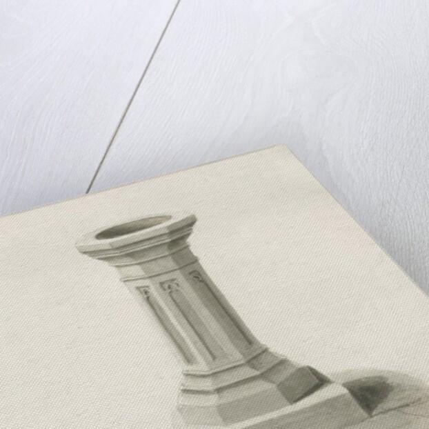 Burslem - Font at St. John's Church by John Buckler