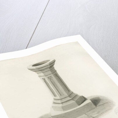 Burslem - Font at St. John's Church by John Buckler