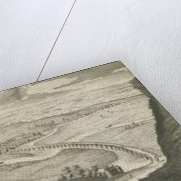 Burton-upon-Trent Bridge and Town: engraving, nd [1696-1779] by Samuel Buck