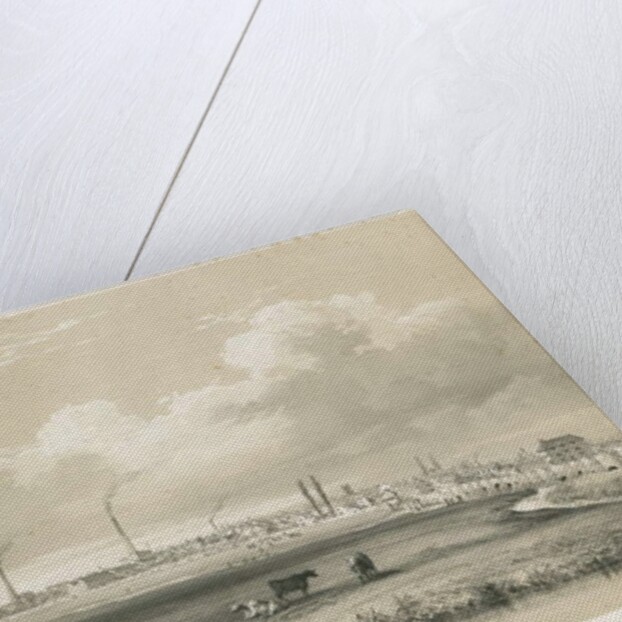 Burton-upon-Trent Bridge and Town by Charles Joseph Hullmandel