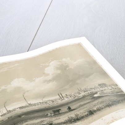 Burton-upon-Trent Bridge and Town by Charles Joseph Hullmandel