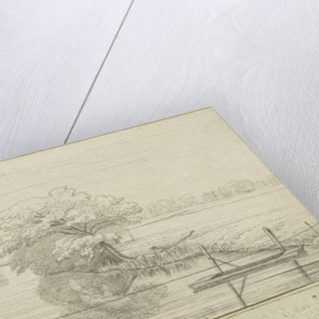 Burton-upon-Trent - Trent river: pen and ink drawing, nd [1799-1854] by John Allport