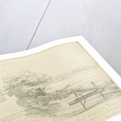 Burton-upon-Trent - Trent river: pen and ink drawing, nd [1799-1854] by John Allport