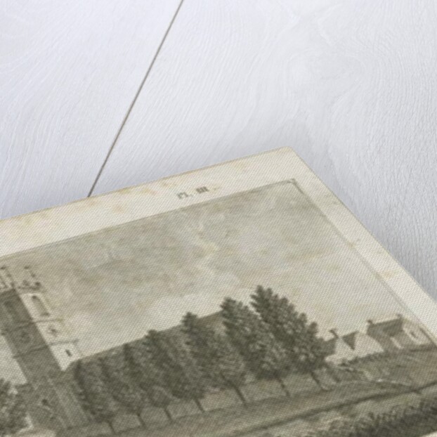 Burton-upon-Trent Abbey: engraving, nd [c 1795] by Stebbing Shaw