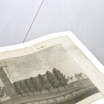 Burton-upon-Trent Abbey: engraving, nd [c 1795] by Stebbing Shaw