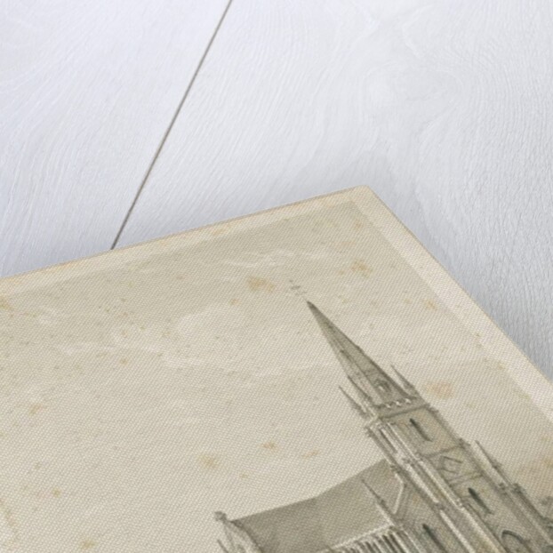 Burton-upon-Trent - Christ Church and Schools: engraving, nd [1789-1850] by Charles Joseph Hullmandel