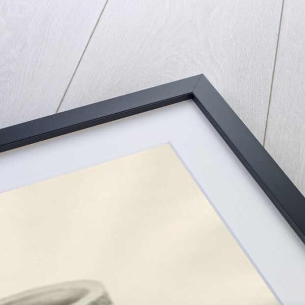 Font in Bushbury Church: sepia drawing, 1845 by John Buckler