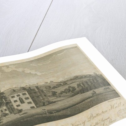 Butterton Hall: engraving by Stebbing Shaw