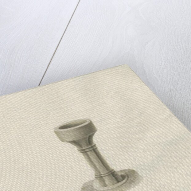 Font in Butterton Church by John Buckler