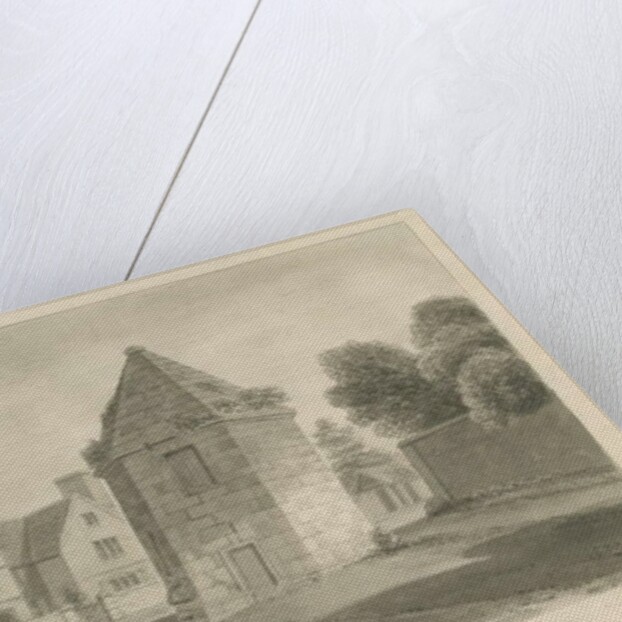 Cannock Town - Conduit: sepia drawing, 1841 by John Chessell Buckler