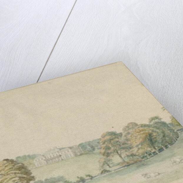 Canwell Hall: tinted pencil drawing by Stebbing Shaw