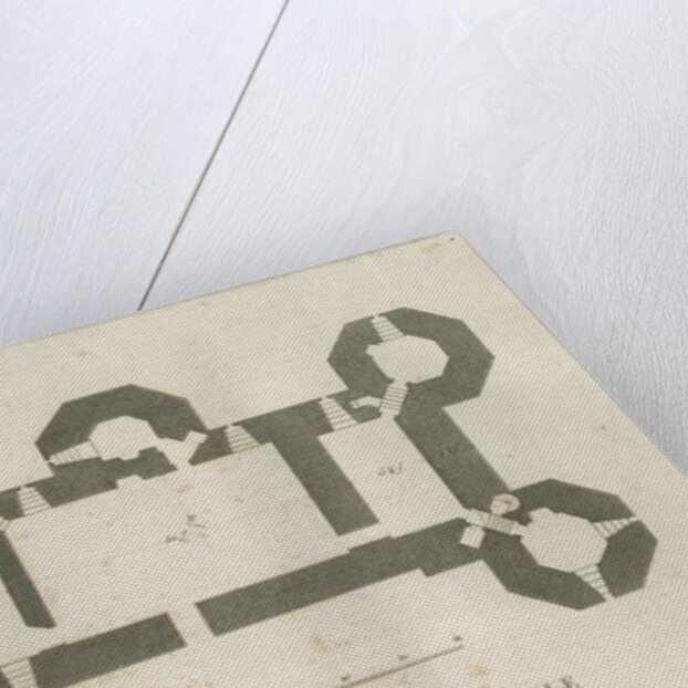 Castle Church - Stafford Castle: engraving by School English