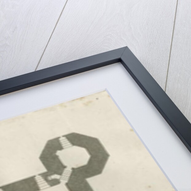 Castle Church - Stafford Castle: engraving by School English