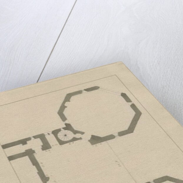 Castle Church - Stafford Castle: pencil and wash by John Buckler