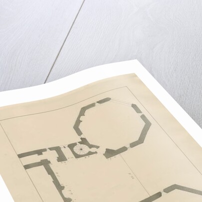 Castle Church - Stafford Castle: pencil and wash by John Buckler