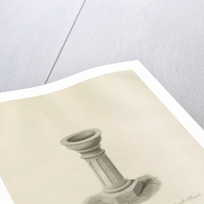 Castle Church - Font in Church by John Buckler