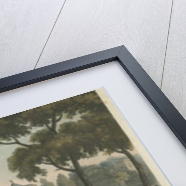 Caverswall Castle: coloured aquatint engraving, 1 Feb 1817 by Thomas Sutherland