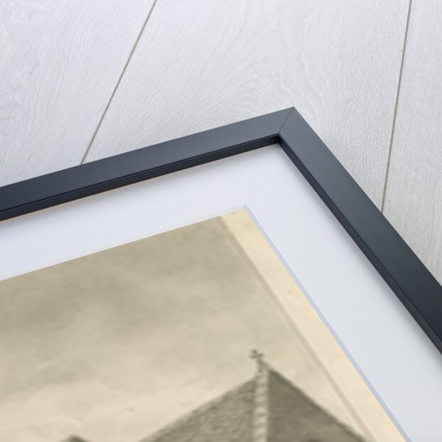 Caverswall Church: sepia drawing, 1844 by John Buckler