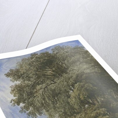 Caverswall Church: water colour painting, nd [c1830-1840] by Lewis John Wood