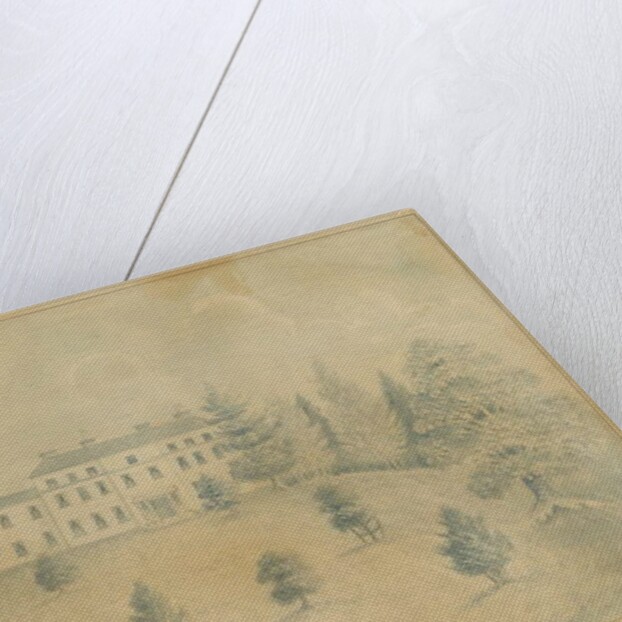 Charnes Hall: pencil and wash drawing, nd [19th cent] by C.B Ash