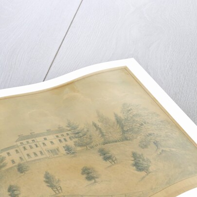 Charnes Hall: pencil and wash drawing, nd [19th cent] by C.B Ash