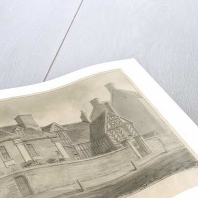 Tean Hall: sepia drawing, 1841 by John Chessell Buckler