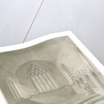 Interior of Cheddleton Church by John Buckler