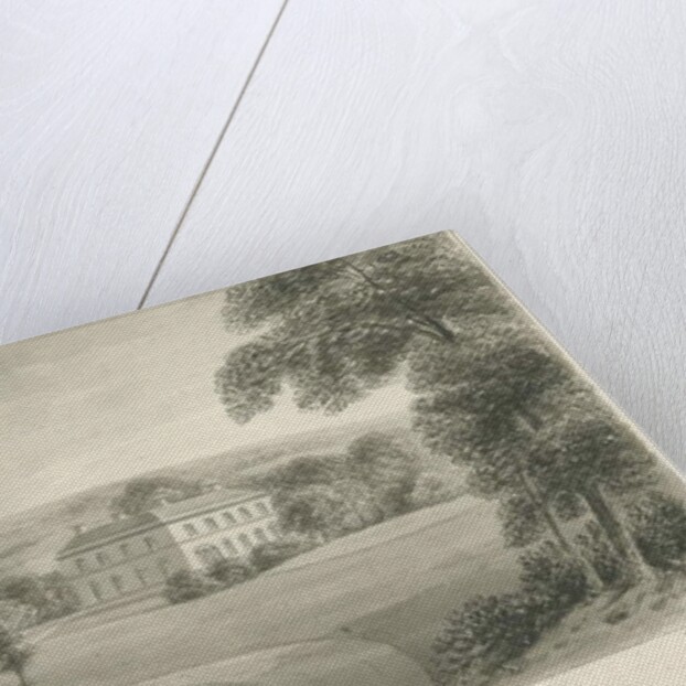 Cheddleton - Ashcombe Hall: sepia drawing, 1844 by John Buckler