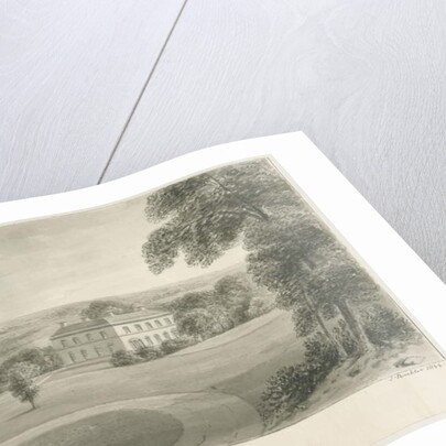 Cheddleton - Ashcombe Hall: sepia drawing, 1844 by John Buckler