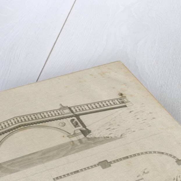 Chillington Park - Bridge: engraving by James Paine