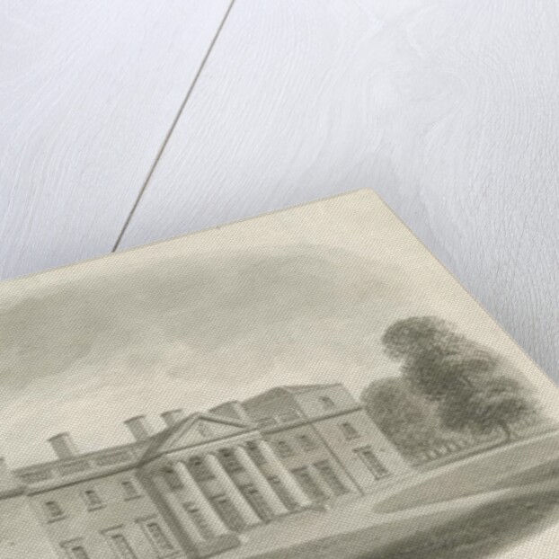 Chillington Hall: sepia drawing, 1843 by John Buckler