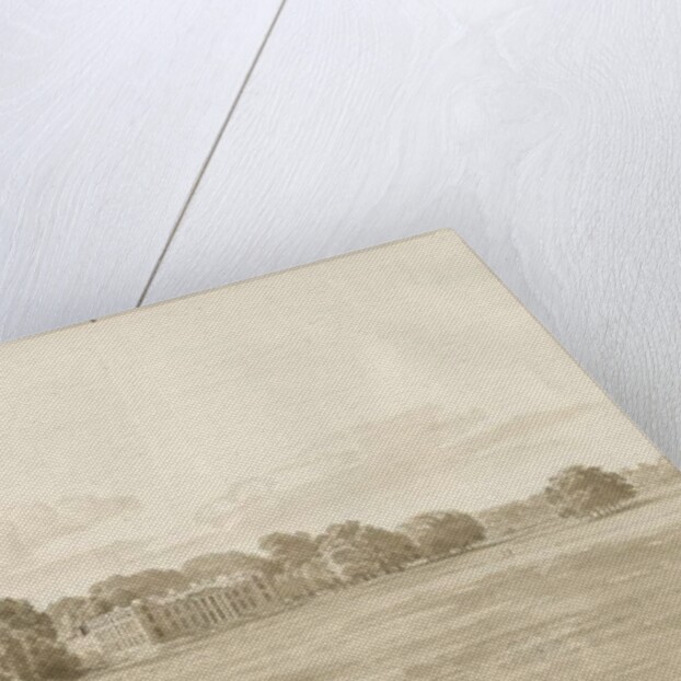 Chillington Hall: sepia drawing, 1820 by Cornelius Varley