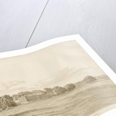 Chillington Hall: sepia drawing, 1820 by Cornelius Varley
