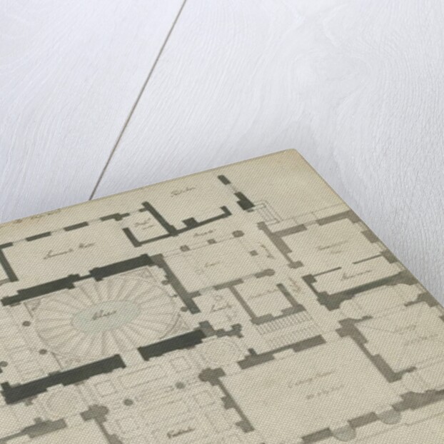 Chillington Hall: pen and pencil drawing, nd [1789] by John Soane